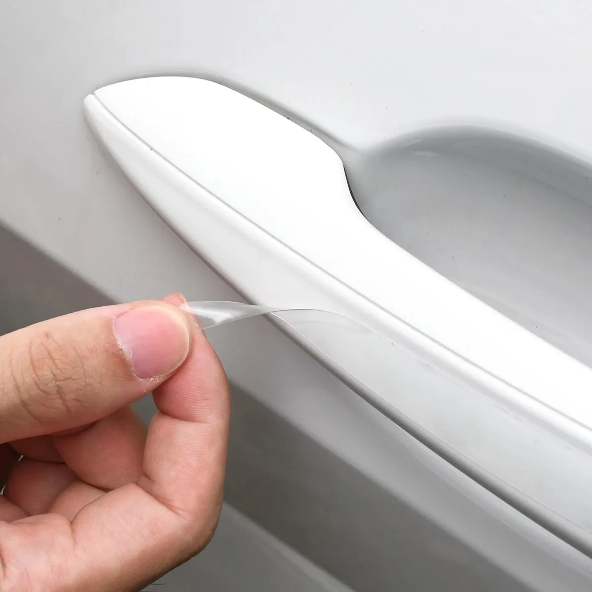 Car Stickers 8Pcs TPU Car Door Bowl Anti-scratch Clear Door Bowl Handle Protection Paint Surface Film