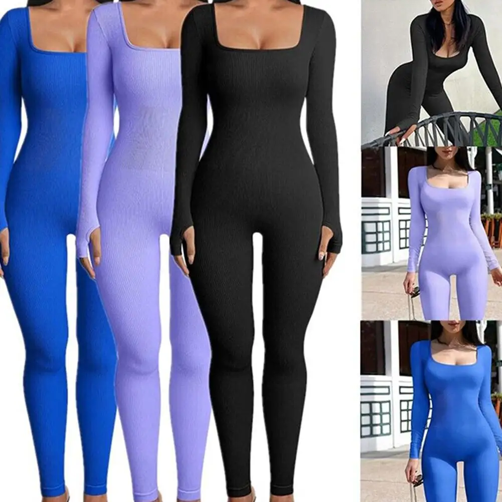 

Black Jumpsuit Tummy Control,Womens One Piece Workout Jumpsuits