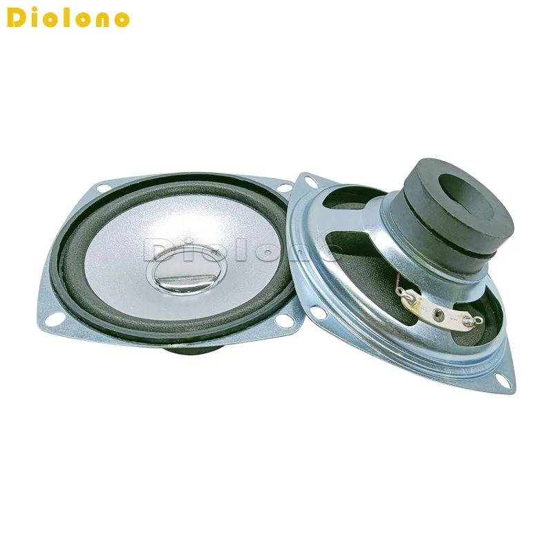 4 Ohm 3W Loudspeaker 78MM 3 Inch Square Speaker 32MM Double External Dual Magnetic Silvery Bright Cap Foam Edge