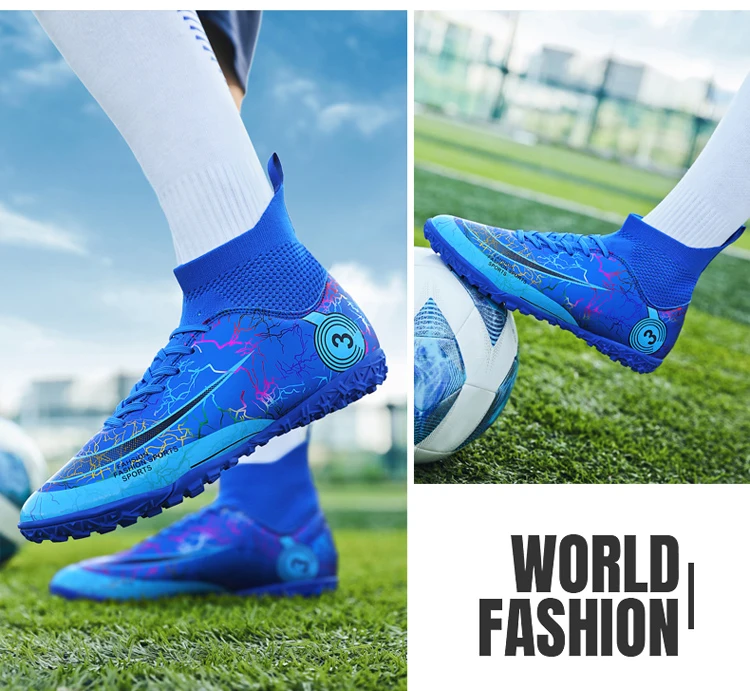 Long Spikes Society Herren Fußball Indoor Rasentraining Fast Field Boots Cleats Mann Turnschuhe Futsal Fußballschuhe_voghion.com