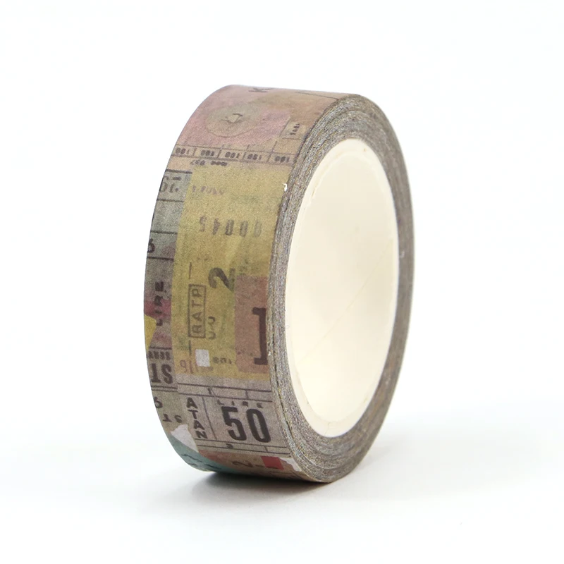 2023 NEW 1X 10M Decorative Retro Travel Japanese Washi Tape for Scrapbooking Planner Adhesive Masking Tape Cute Stationery 4