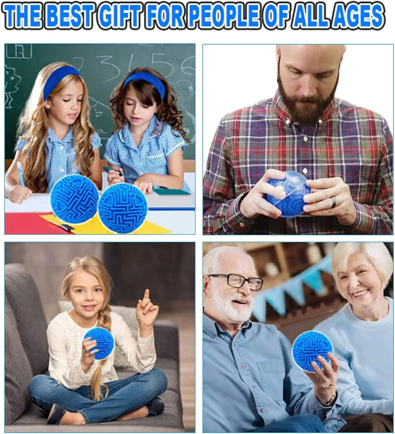 3D Puzzle Gravity Maze Ball Cube Toy Gifts for Kids Students Adults Carnival, Educational Challenges Brain Teasers Game