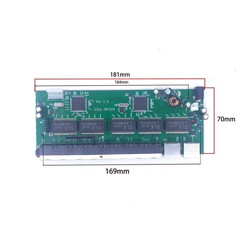Interruptor Ethernet 802. 3at Af.8 Poe 802.3bt com Portas 1000m 48v 10 100 1000m Uplink Nvr - Imagem 4
