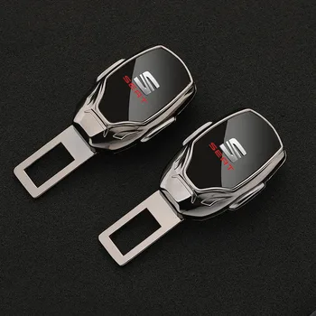 Clip di Estensione per Cintura di Sicurezza in Metallo per Seat Leon FR Cupra Ateca Ibiza Arona Tarraco Alhambra, Accessori per Auto
