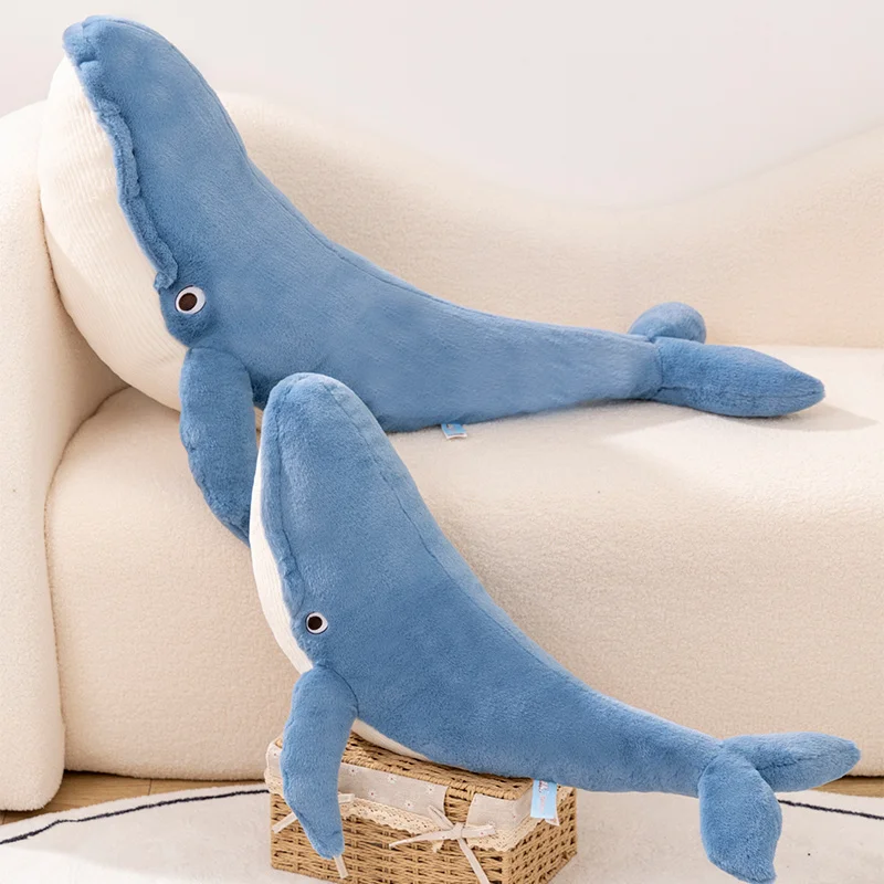 

Lovely Whales Plush Doll Kawaii Pillow Soft Stuffed Animals Cute Cartoon Shark Cushion Baby Sleeping Pillow Girl Birthday Gift