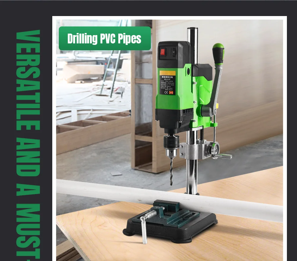Powerful 800W Mini Drill Press Bench Top Drilling Machine with Drill Bits Kit fo