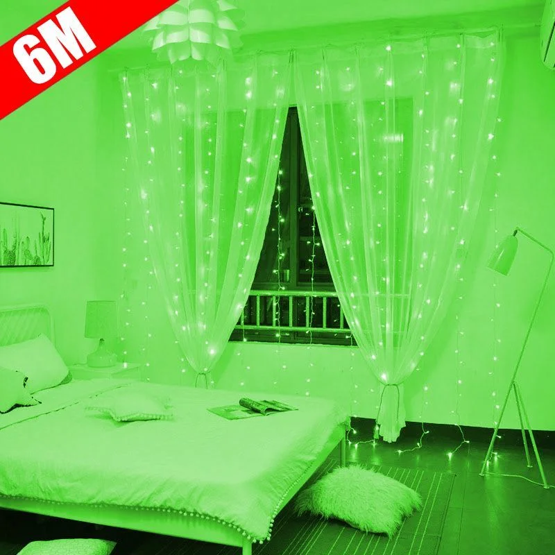 

3/4/6M Curtain Garland Led String Lights Festival Christmas Decoration Usb Remote Control Holiday Fairy Lights For Bedroom Home