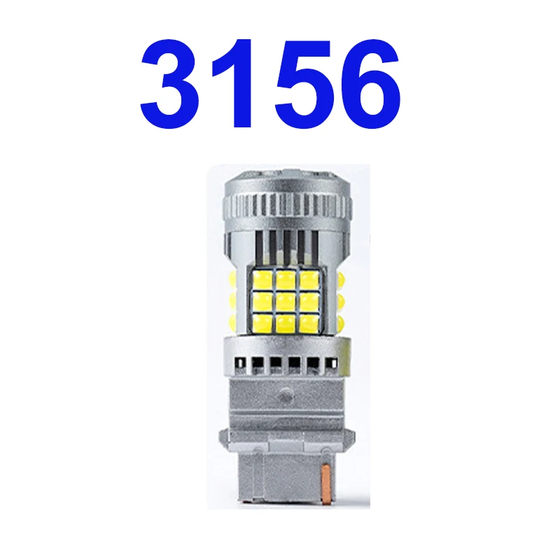 

3156 T25 P27w 3157 Led Car Light 3030 25W 2500LM Auto Bulbs with Canbus for Vehicles and Trucks 12v 24V 6000K White Amber Red