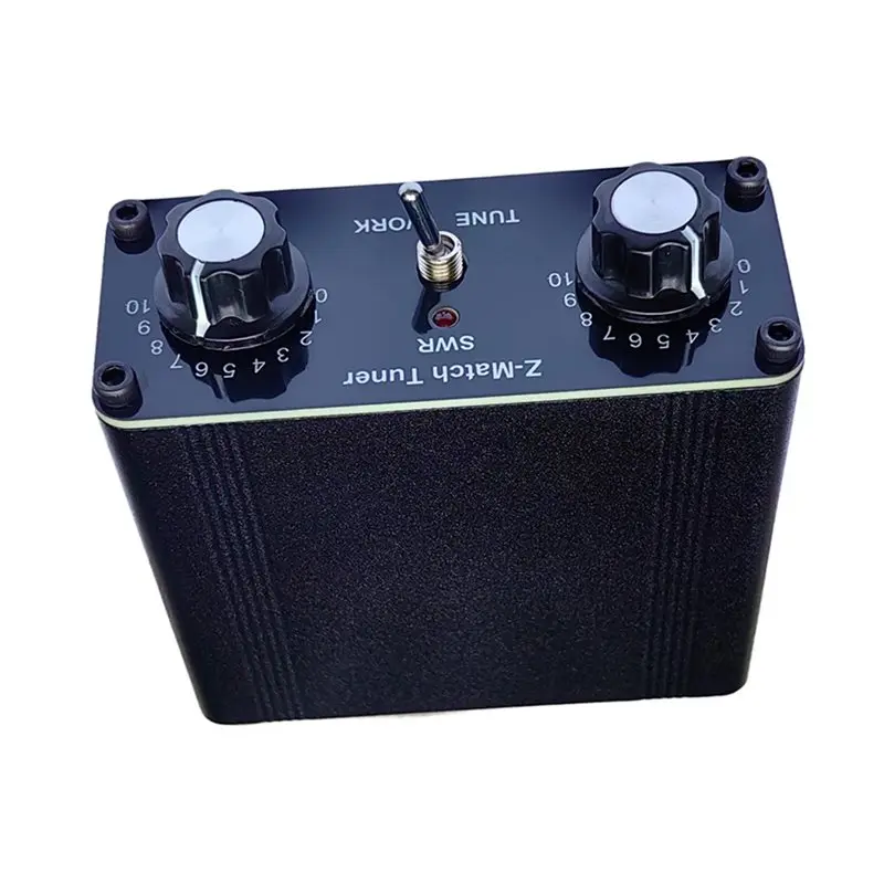 QRP Z-Match 수동 안테나 튜너 3-28 Mhz 업그레이드 튜너(동축 및 밸런스드 스위치 포함)