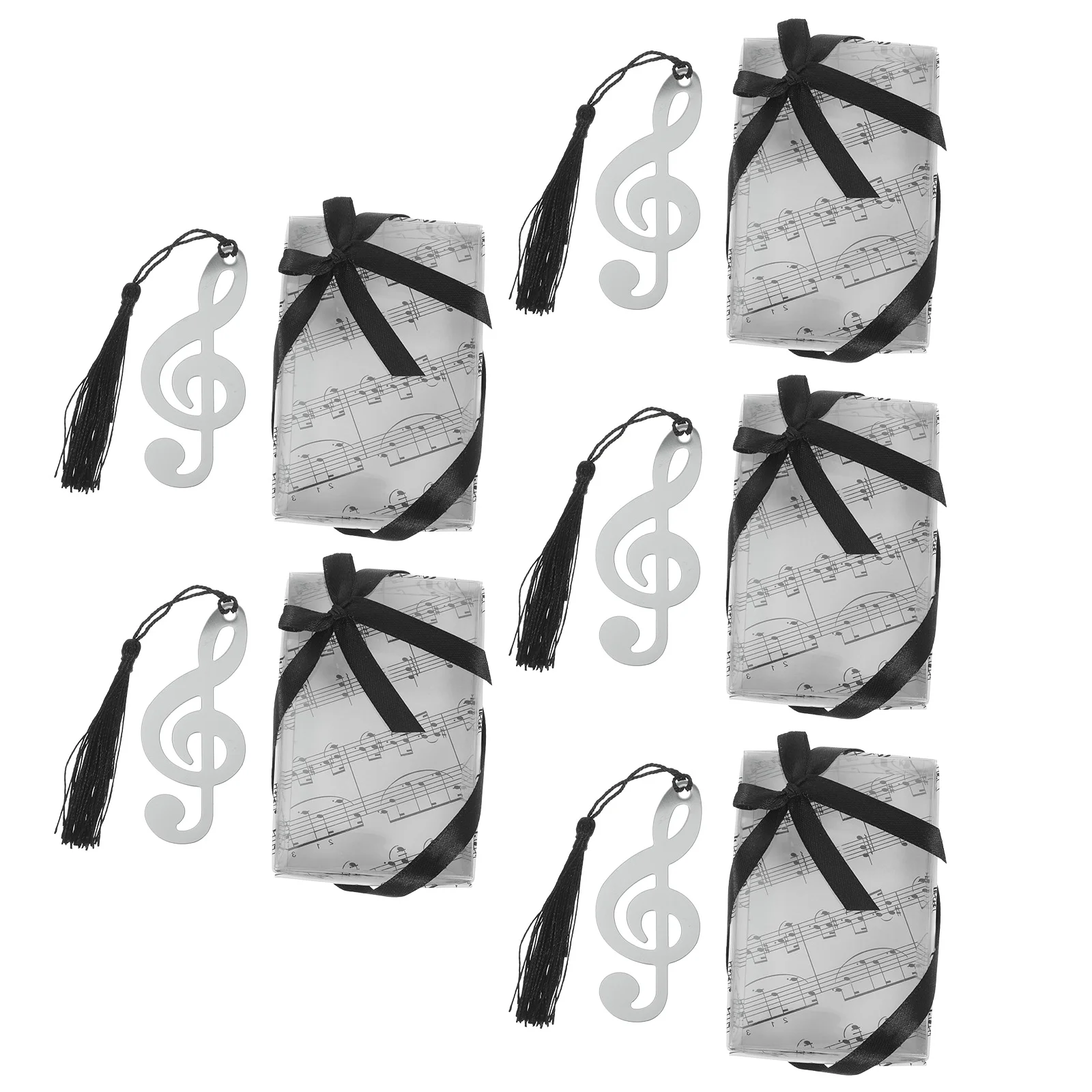 

5 Sets Note Bookmark Metal Bookmarks Hollow Dropshipping Accessories for Reading Lovers Music Gifts Students Clip Chic Office