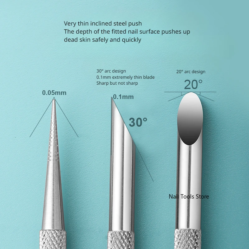 Double-ended Stainless Steel Cuticle Pusher Nail Manicures Remover Manicure Sticks Nail Art Tools Cuticle Pusher cuticle pusher