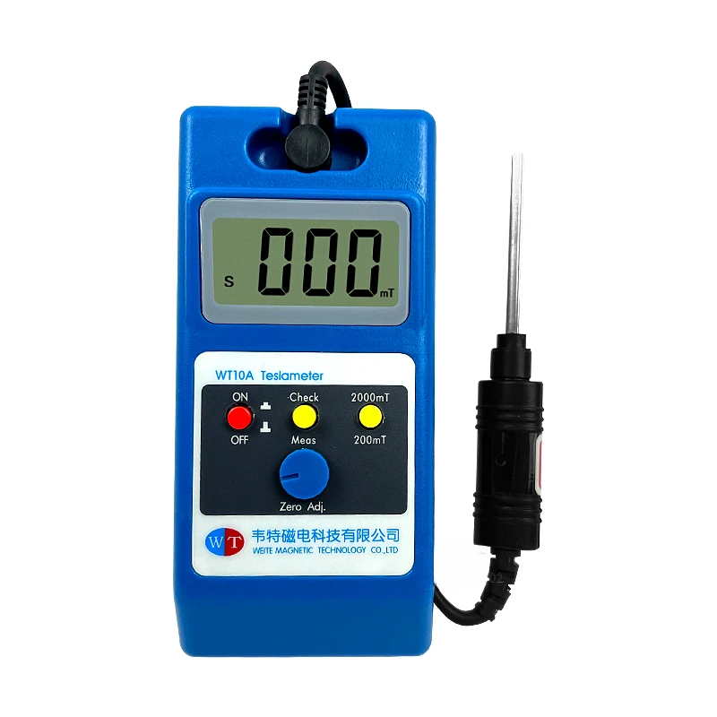 

New Professional LCD Gaussmeter Tesla Meter WT-10A Digital Fluxmeter Surface Magnetic Field Tester WT10A Instrument
