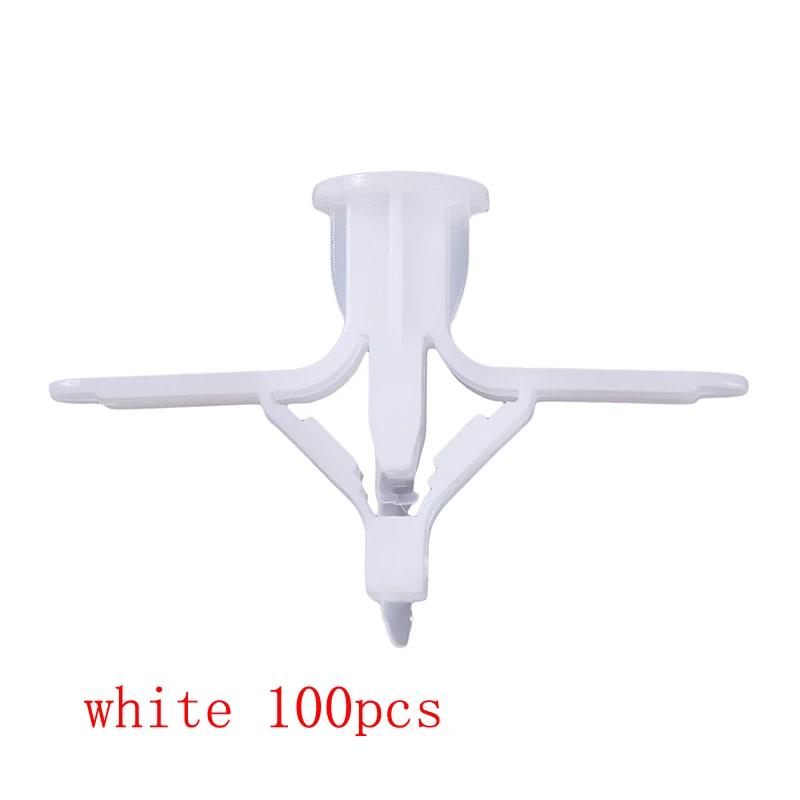 Drywall Anchor Kit 50/100Pcs Expansion Drywall Anchor Kit Screws Self Drilling Wall Home Pierced Special Nylon Plastic Gypsum Board 앙카