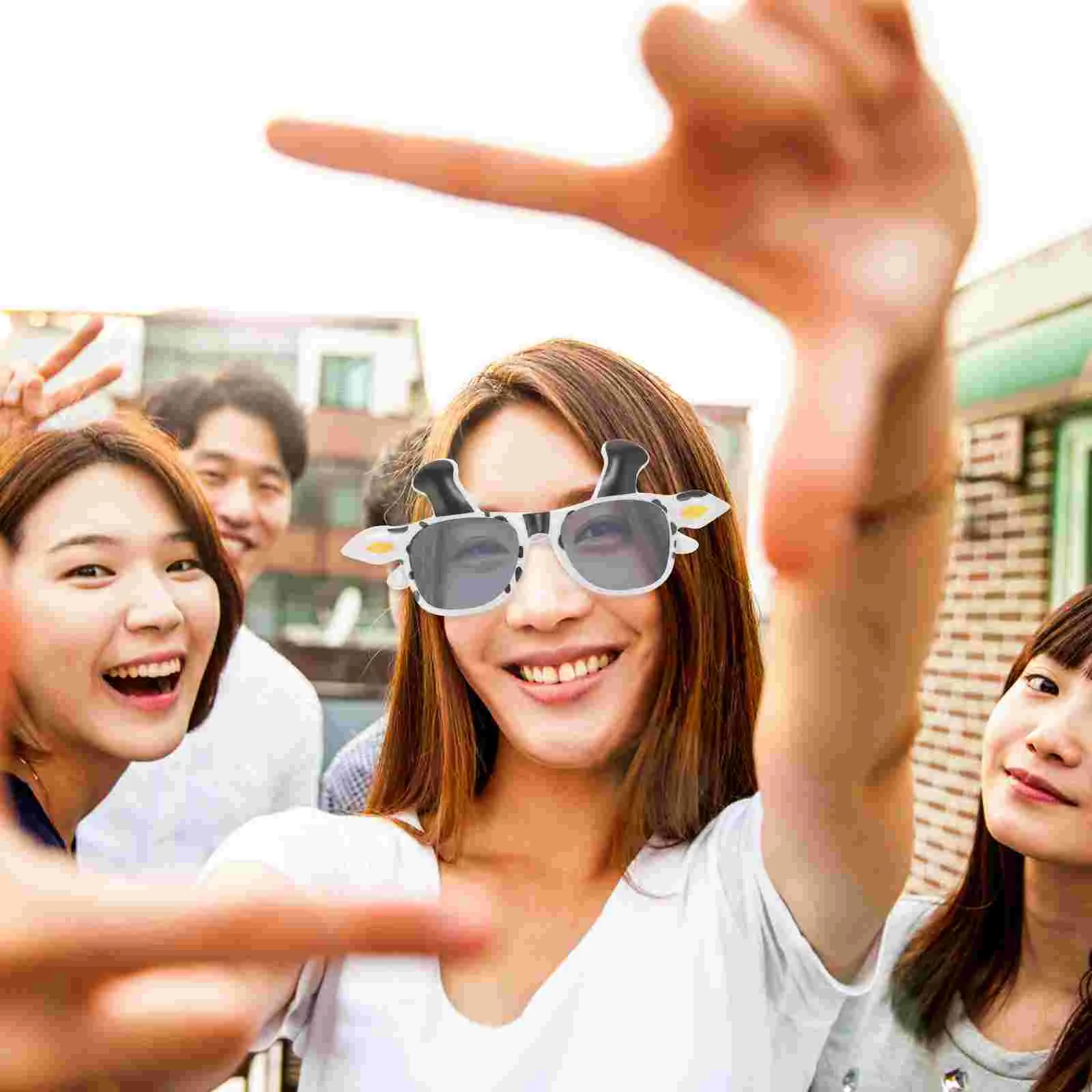 Cosplay Glasses Funny Cow Animal Eyewear