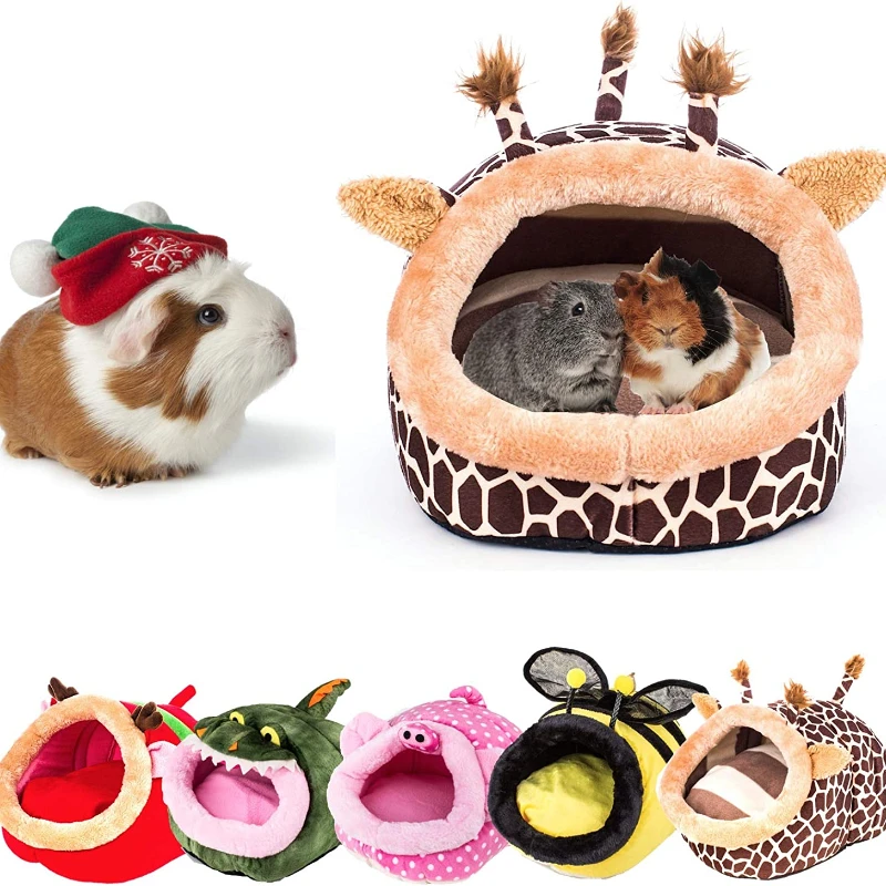 

Guinea Pig Bed Toy Cage House Accessories Nest Hedgehog Hamster Supplies Sugar Glider Ferret Rat Bed Toy Small pet Animals