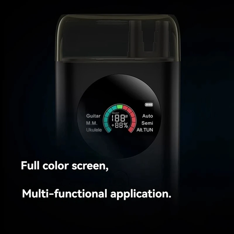 Smart Automatic Guitar Tuner Full-Color LCD Screen Metronome String Winder For Electric Guitars Acoustic Guitars-Y41A