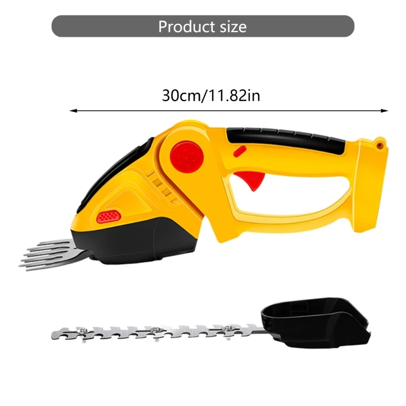 Cordless Hedge Trimmer Electric Shrub Trimmer Grass Shears Handheld Grass Cutter Hedge Shear for Garden Lawns Drop Shipping 6