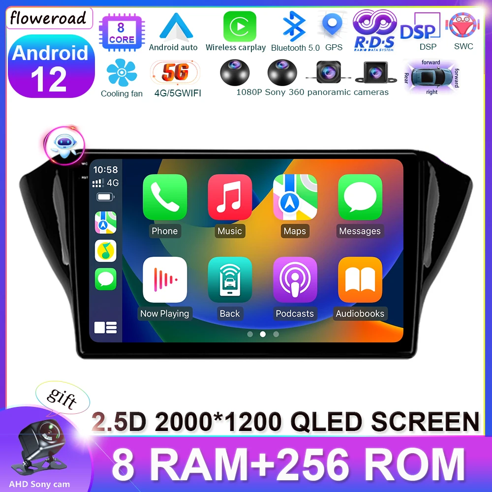 

Carplay For Geely GS 2016 - 2020 Emgrand EC7 1 2018 - 2020 Car Radio Multimedia Video Player Navigation stereo GPS Android 12