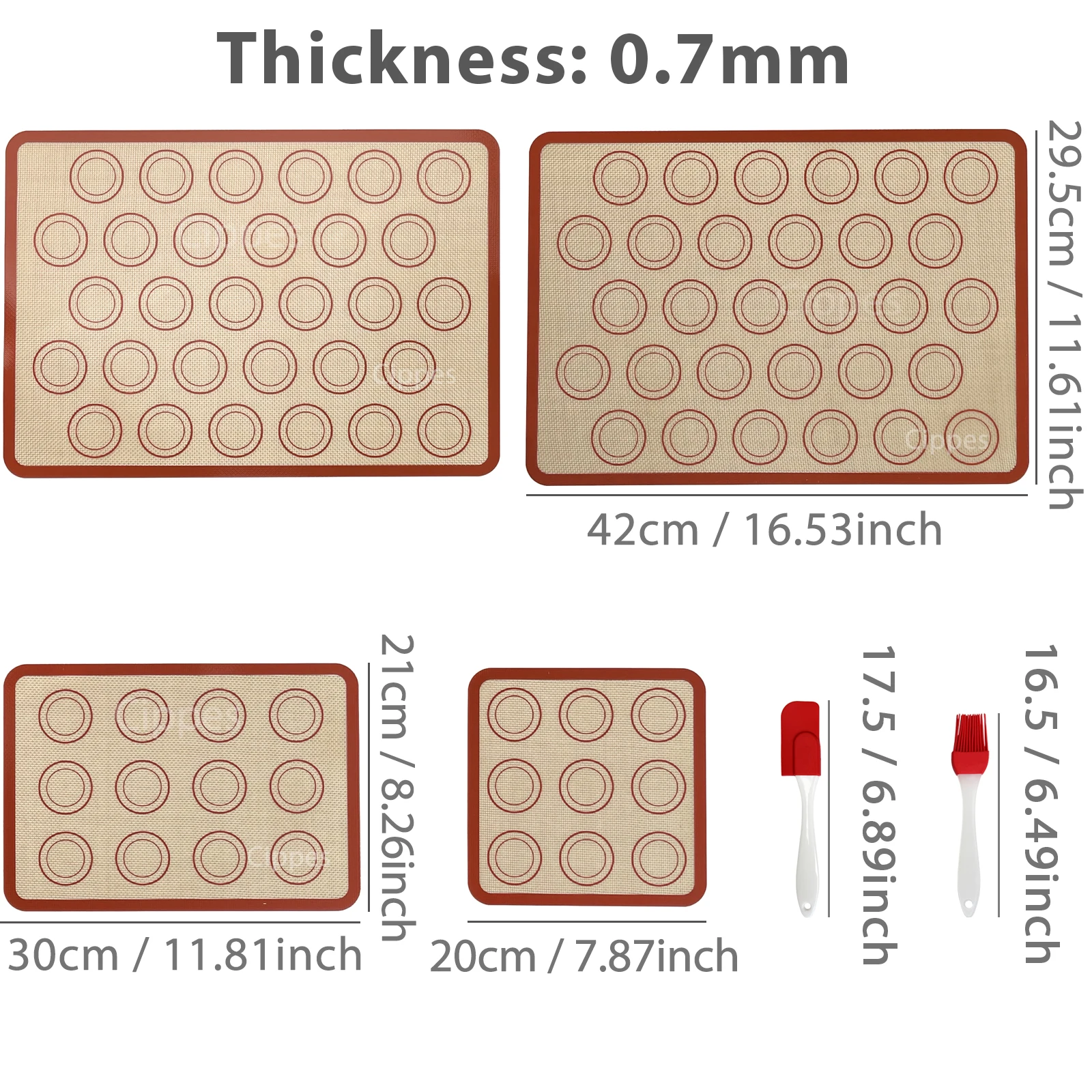 Silicone Baking Mat Set 2