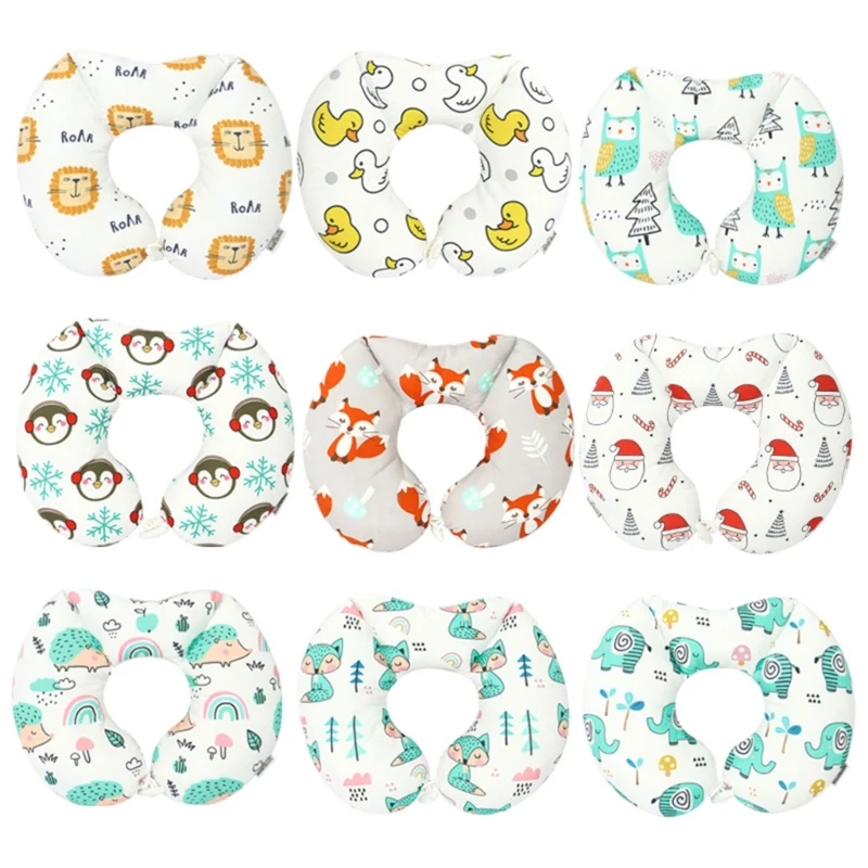 

Baby Stroller Travel Pillow Soft Cartoon U Shape Pillow for Children Infant Comfortable Car Seat Head Neck Cushion Pillow