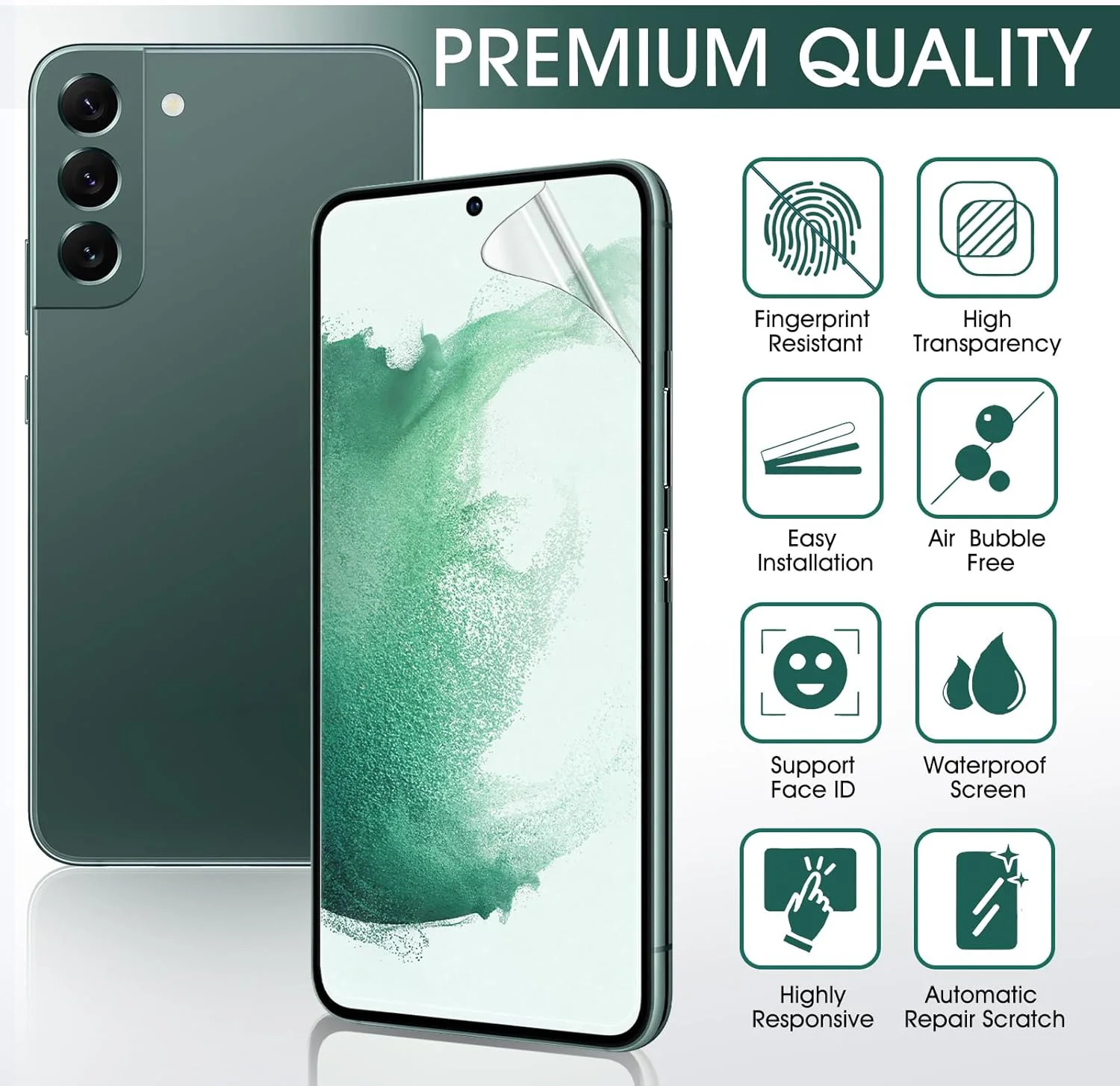 Pellicola Idrogel per Samsung S26 S22 S23 S25 FE S24 Ultra, Protezione Schermo per Samsung S20 FE S21 Plus Note 20 Ultra - immagine 2