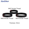 StarDikor M42/M48/M54 x0.75 Female Thread Extension Barrel Adapter Female to Female Thread Length 10MM For Zwo Qhy Camera 1