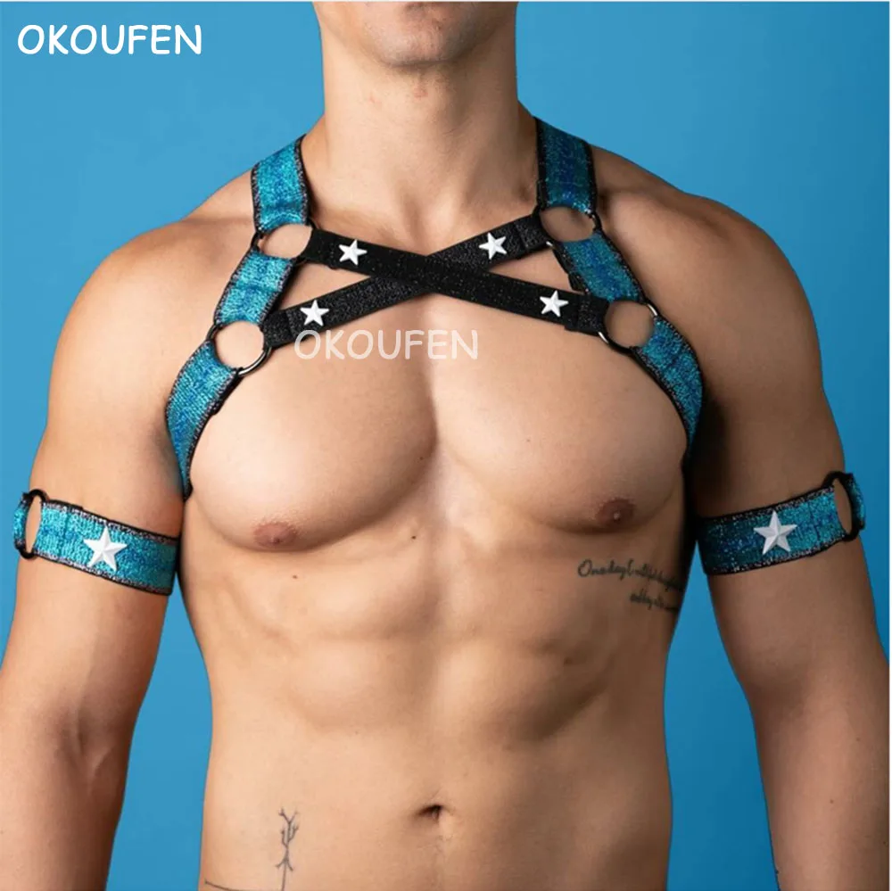 

Ночной клуб бар сексуальная эластичная веревка для фитнеса для мужчин и женщин эластичная грудная повязка для мышц тренировочная веревка домашнее оборудование