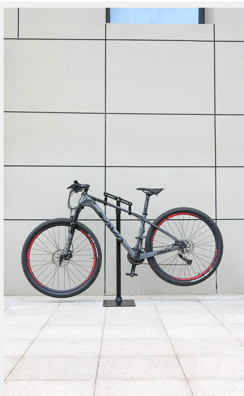 ThinkRider Mountainbike- und Rennrad-Ständer aus Aluminiumlegierung, Bodenständer, Fahrradhalterung, Fahrradaufbewahrung, Verstellbarer Haken – Detail 9