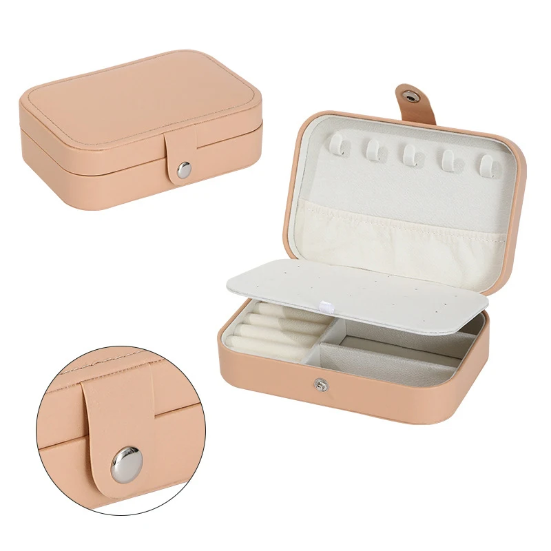 Large Capacity Jewelry Box Double Drawer Earrings Necklace Ring Storage Box Outdoor Travel Portable Jewelry Storage Box 23 Large Capacity Jewelry Box Double Drawer Earrings Necklace Ring Storage Box Outdoor Travel Portable Jewelry Storage Box