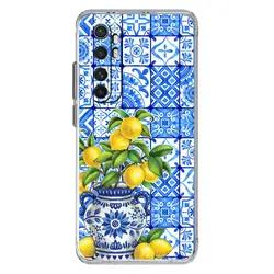 Clear TPU Phone Case with Ocean, Wine Glass, and Lemon Design for Xiaomi 14 Pro (B7)