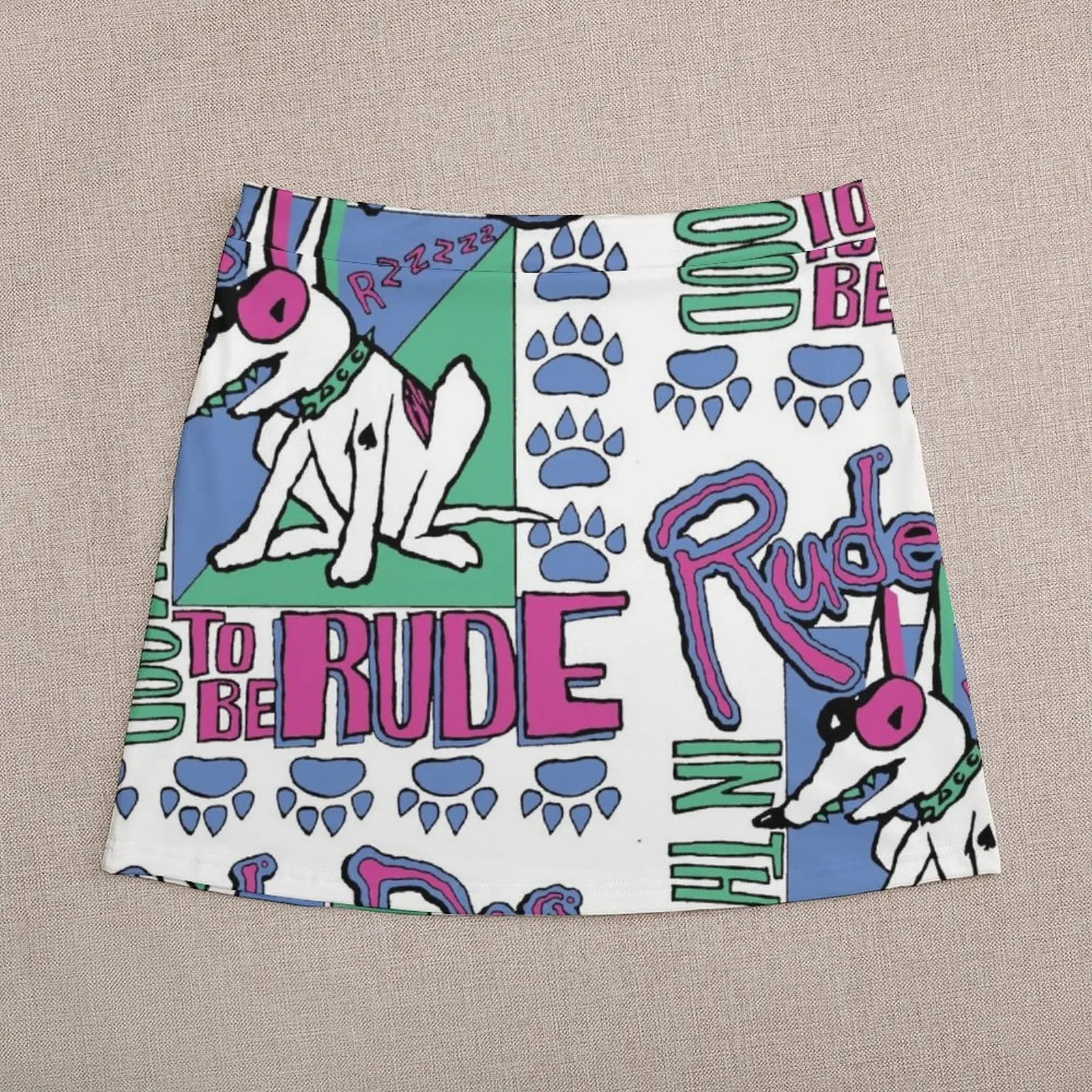 IN THE MOOD TO BE RUDE Mini Skirt women's clothing korea stylish skirts for women Women clothing