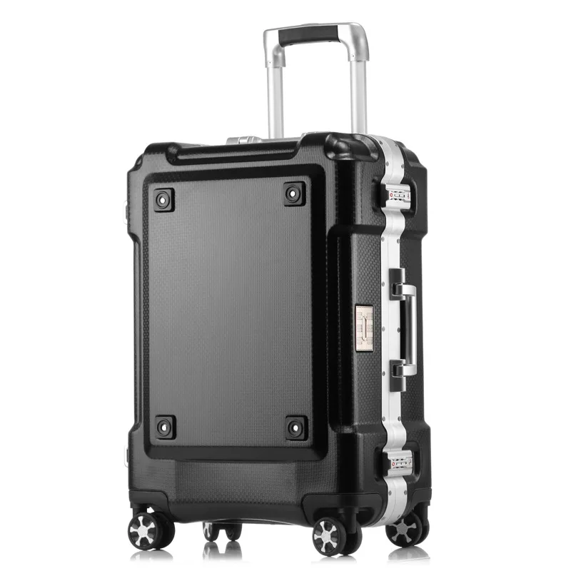 Reisekoffer Front öffnung Reiß verschluss Trolley Gepäck tasche Zahlens  chloss Roll gepäck koffer USB tragbare Frau Reisetasche