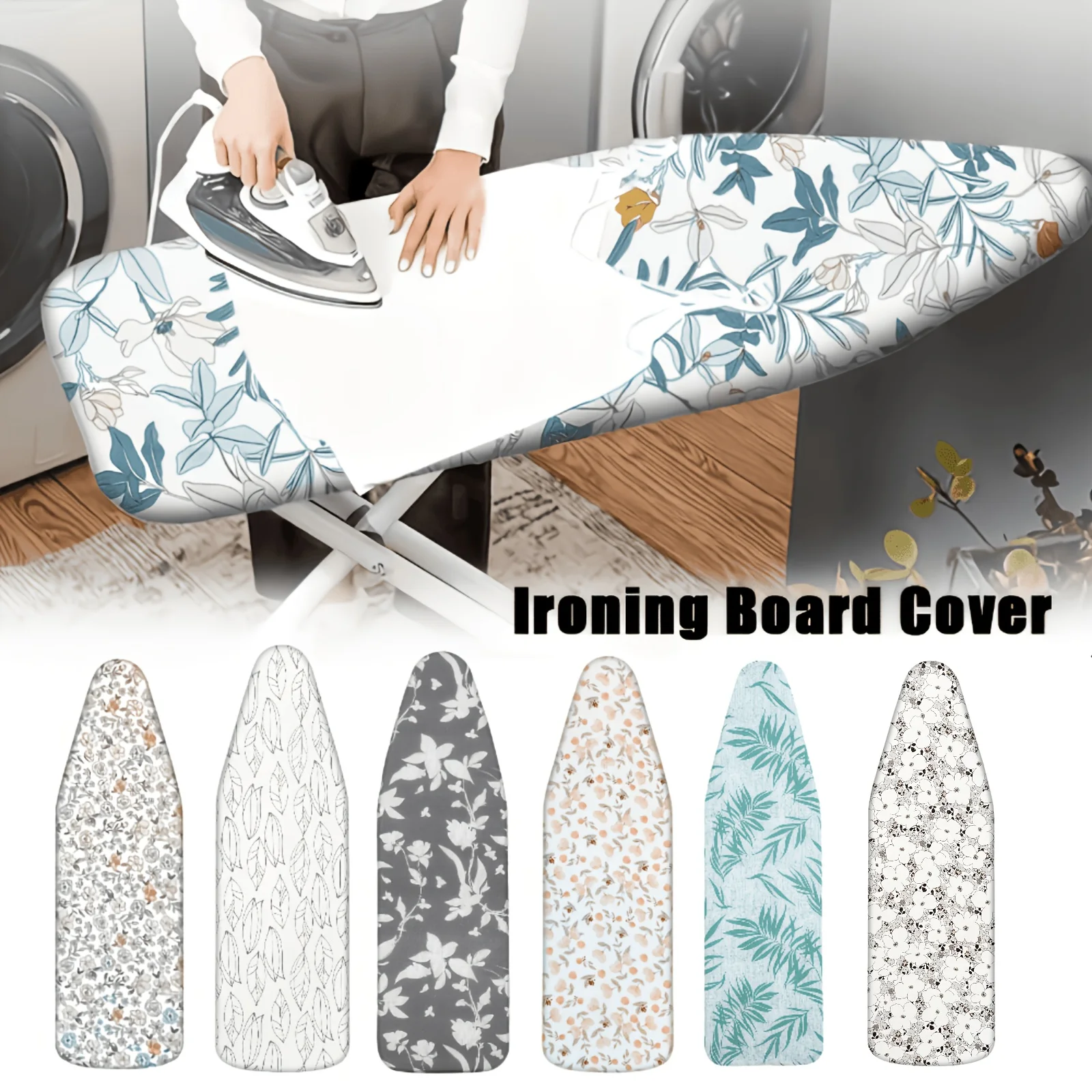 Heavy Duty Heat Reflective Ironing Board Cover with Elastic Edge (140x50cm)