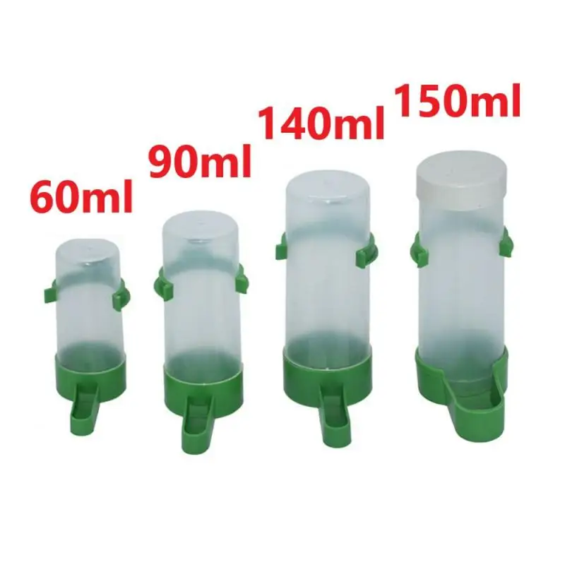 Bird Water Drinker Automatic Drinking Fountain Pet Parrot Cage Bottle Drinking Cup Bowls Dispenser
