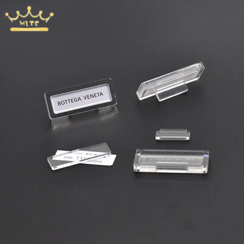 Small Acrylic Price Lable Jewelry Price Display Rack 10Pcs Mini Price Tag Commodity Tool Accessories for Jewelry Counter