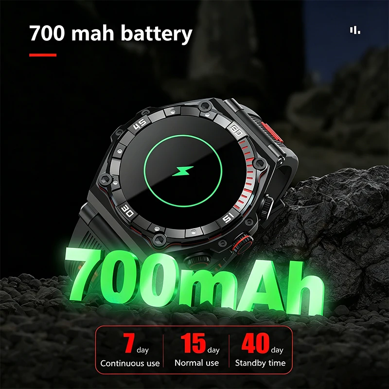 Nuovo Smartwatch Sportivo 2026 con Display AMOLED da 1,43'', Monitoraggio della Frequenza Cardiaca, Chiamate BT, Impermeabile IP68 per Android e iOS - Image 5