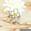 New Simple Daisy Flower Ring For Women Fashionable Personalized Daily Accessory Party Jewelry Birthday Anniversary Gifts