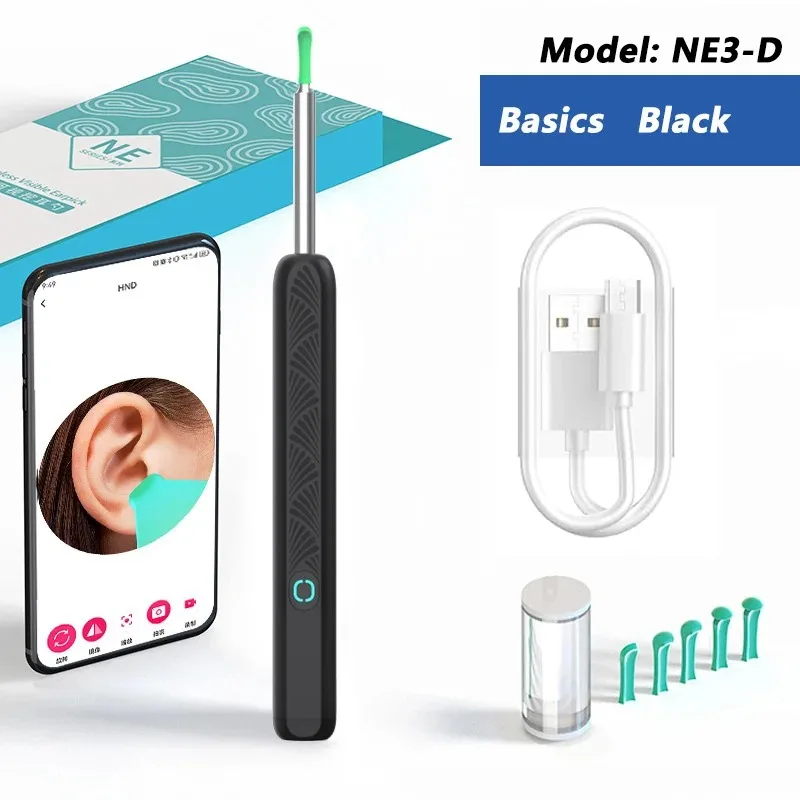 visual ear wax cleaner with camera safe earwax removal endoscope with 5m camera luminous otoscope ear cleaning tools ear care Visual Ear Wax Cleaner with Camera Safe Earwax Removal Endoscope with 5M Camera Luminous Otoscope Ear Cleaning Tools Ear Care 3