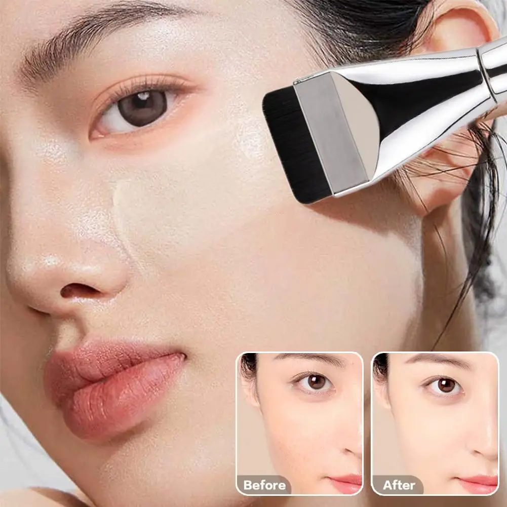 Ultra Thin Foundation Brush Flat Head Contour Brush Lightweight and Thin Foundation Cream Makeup Brushes