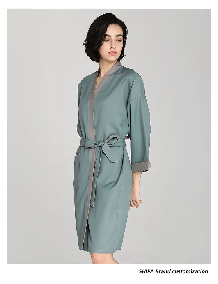 Hair Salon Smock Salon Client Gown Robes Cape Professional Hair Cutting Smock Hair Gown for Client Haircut Apron Beauty SPA Gown 6