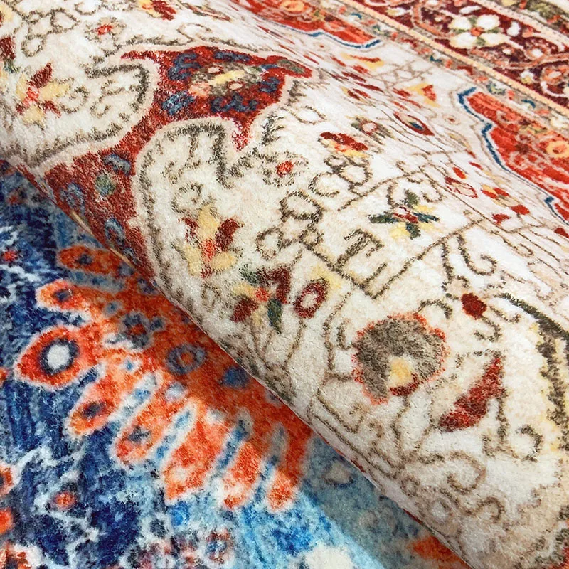 Living Room Carpet Persian Style Art Retro Large Area Living Room Carpet for Home Decoration