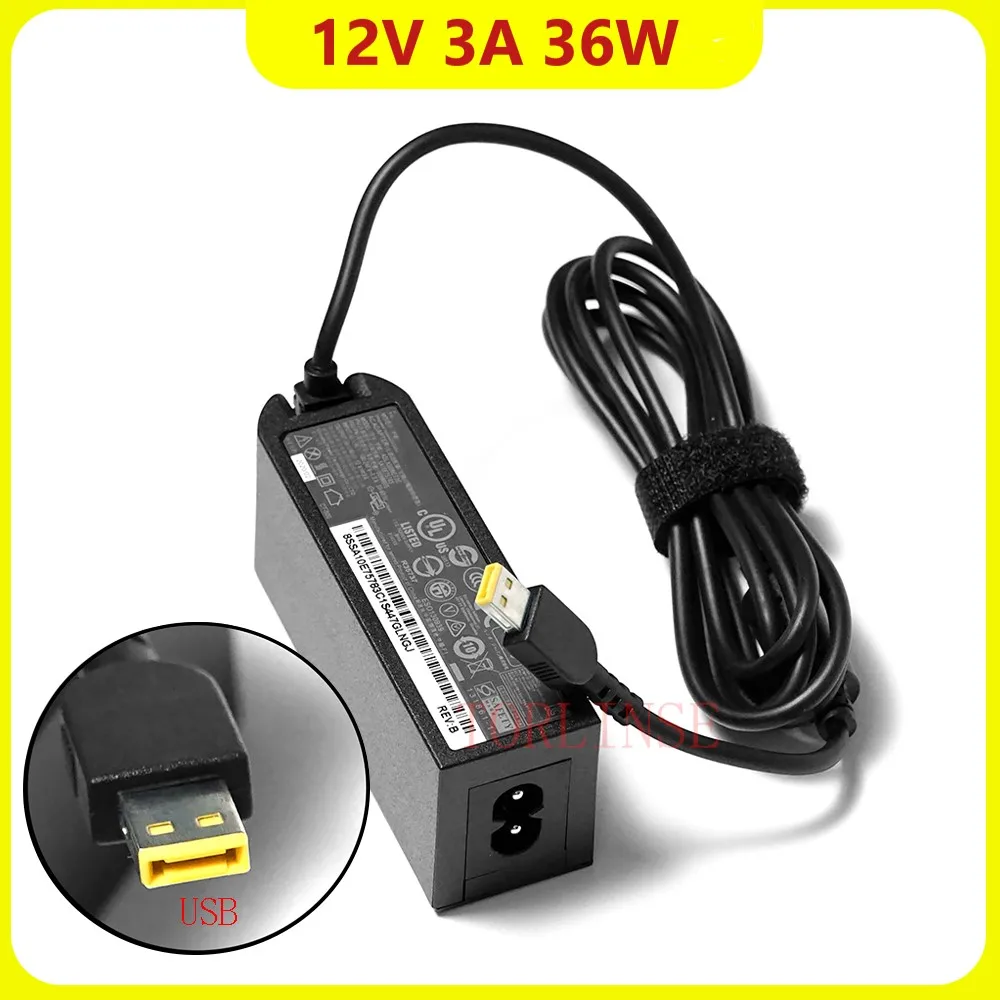 

12V 3A 36W Laptop AC Power Adapter For Lenovo Tablet Charger 4X20E75063 4X20E75067 ADLX36NCC2A ADLX36NDT2A ADLX36NCT2C