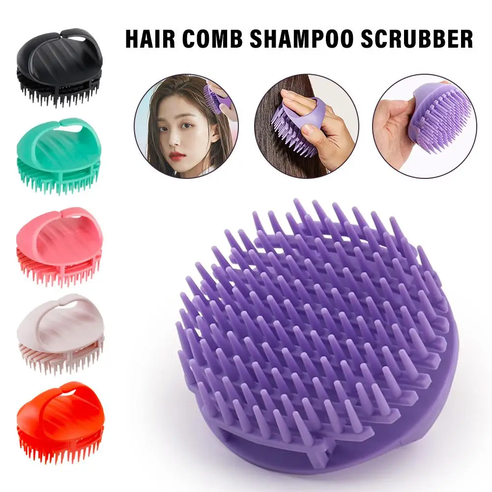 

1pcs Detail Brush Dandruff Cleaning Massage Scalp Shampoo Care Scrub Auxiliary Shampoo Personal Products Bubble Tool Manual O3W6