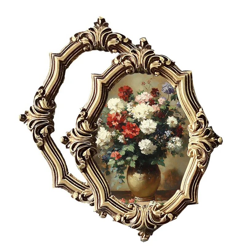 Retro Resin Photo Frame for Living Room and Bedroom