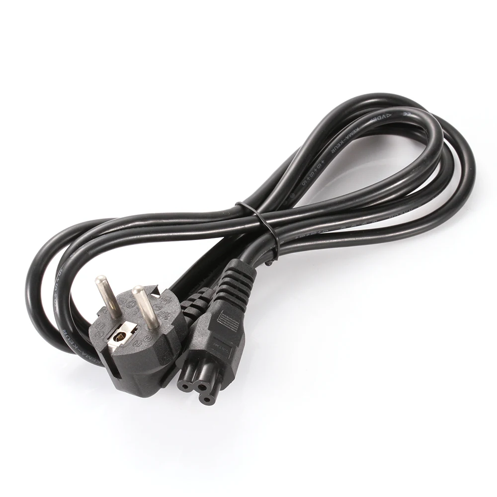 Universal UK/AU/EU Plug C5 to 3-Pin Power Charger Cable
