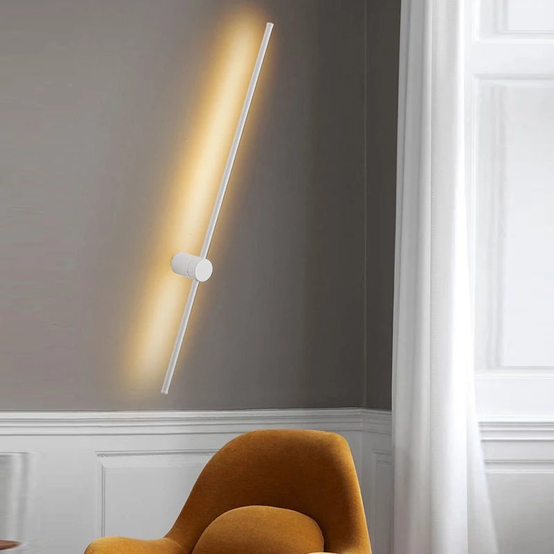 터치 스위치 조도 조절 LED 벽 램프, 복도 침실 장식, 360 ° 회전 LED 벽 조명, 실내 벽 스콘스 조명