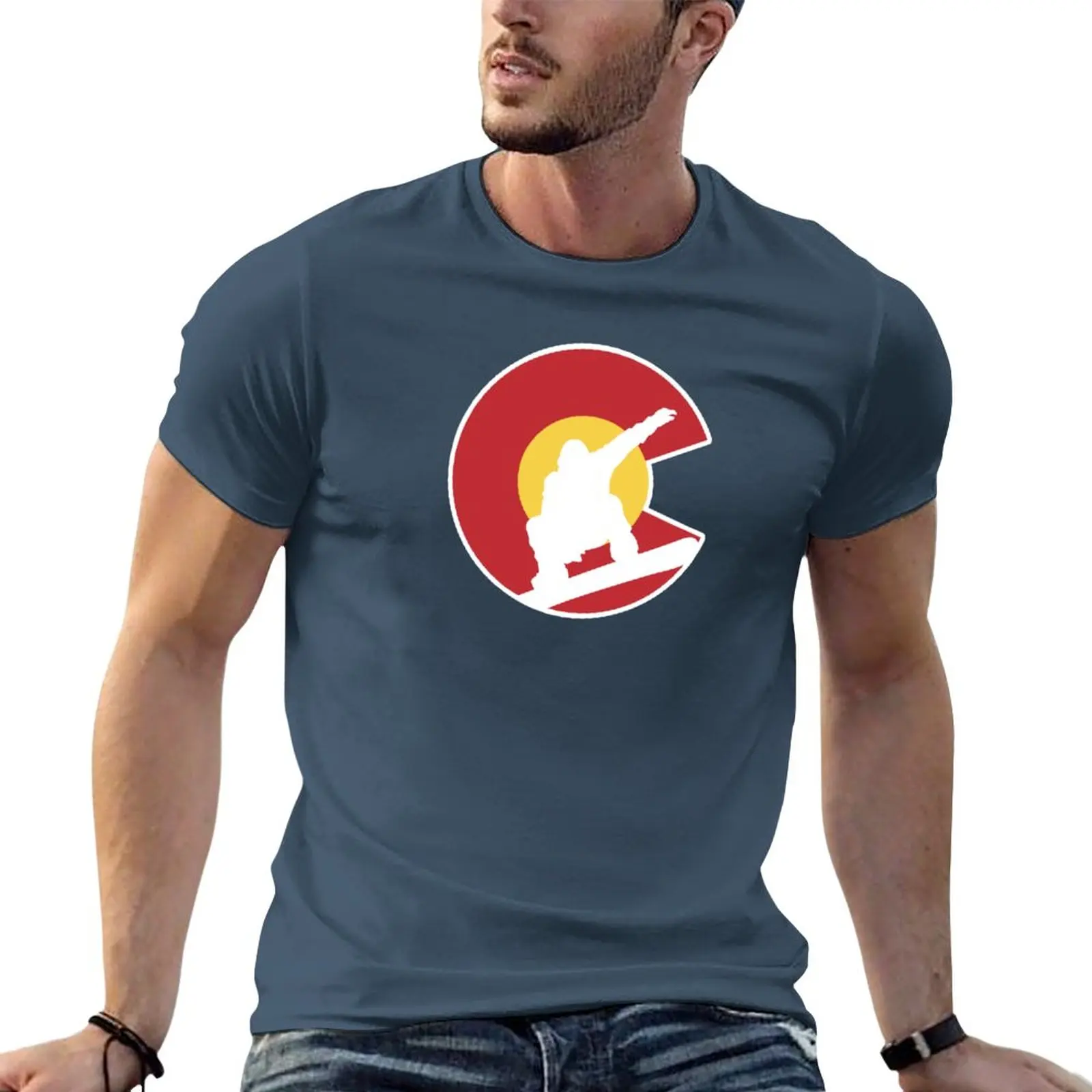 

Colorado Snowboard T-Shirt vintage clothes anime clothes men workout shirt