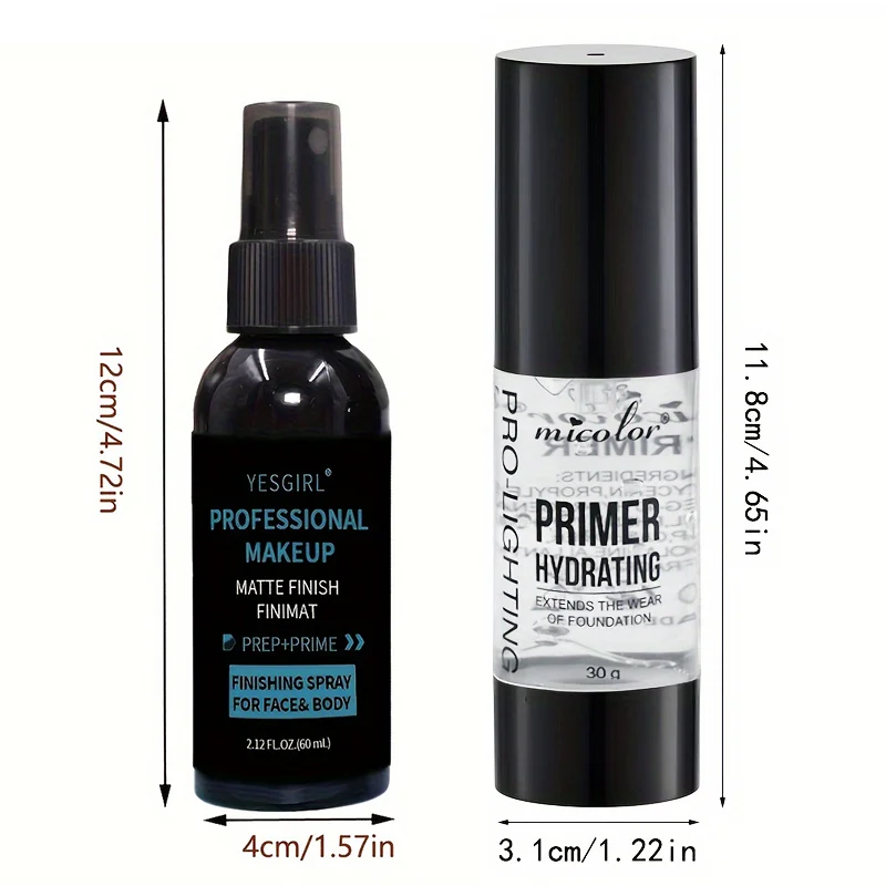 Clear and Separate Primer Spray Set Invisible Pore Silky Moisturizing Primer Set