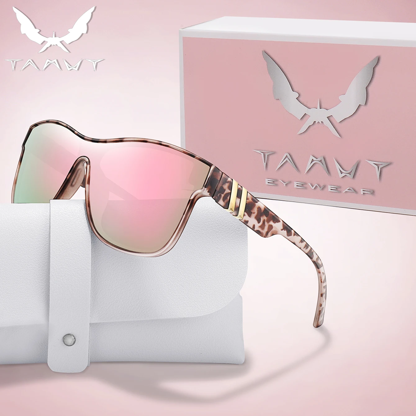 Fashion Cycling Sunglasses Women Oversize Square Trendy Shades