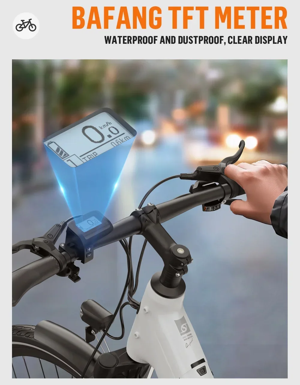 OneSport OT07 mid-mounted electric bicycle, 250W mid-dieve motor, 36V10.4AH battery, 70-90KM range, oil brake, 7 speeds. S7d150cff5ae94cb5bec68045196f24c4i